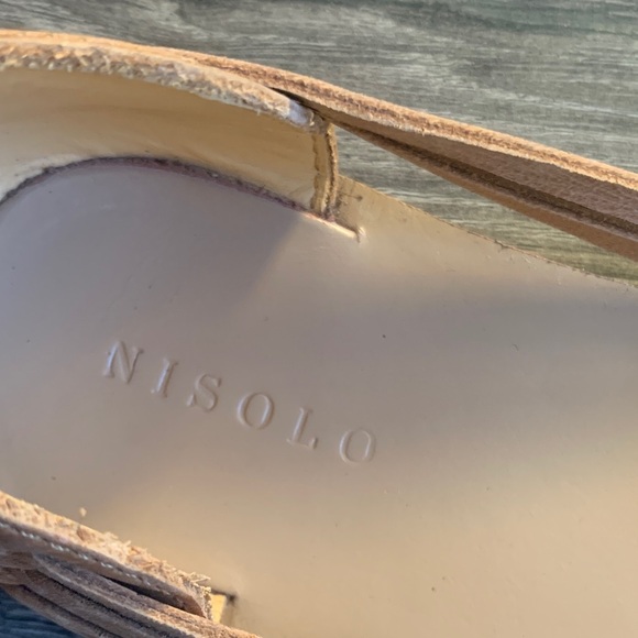 Nisolo Woven Leather Huarache Flats in Tan - Picture 6 of 9